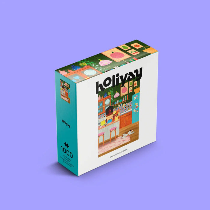 holiyay pancake day 1000-piece Jigsaw puzzle box with colorful artwork