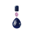 sapphire pear rose cut