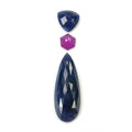 sapphire pear rose cut