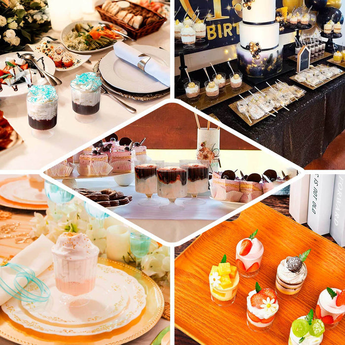 Assorted colorful desserts and cupcakes displayed for a celebration.