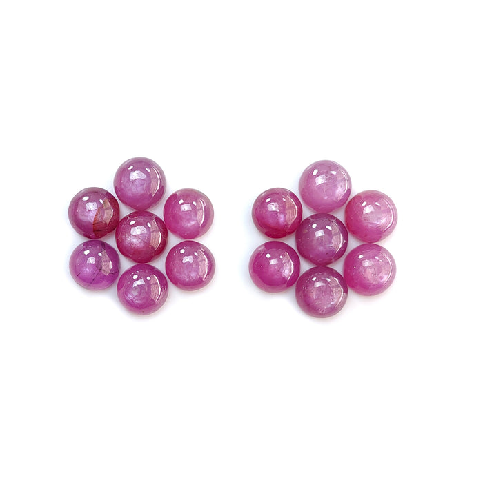 Cabochon Saphir Rose