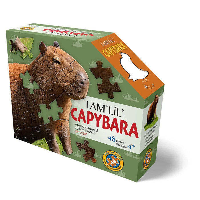 48 Piece Shaped Jigsaw Puzzle - I AM LiL' Capybara | Madd Capp