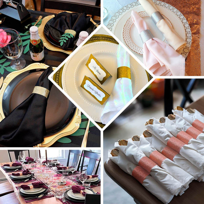 Elegant table setting with decorative napkins and tableware for special occasions.