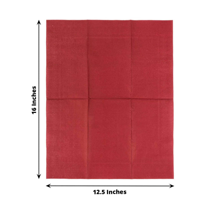 Red fabric square measuring 12.5 x 16 inches for crafting and decor.