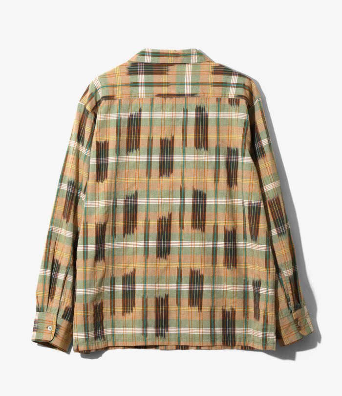 6 Pocket Shirt - Green - Madras Plaid