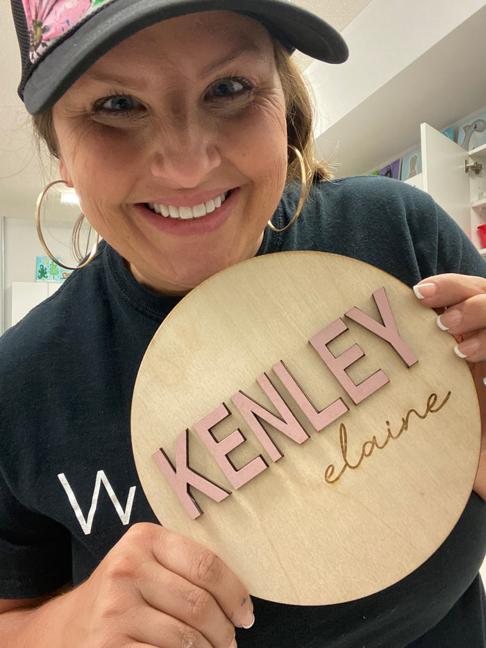 8-inch Name Round