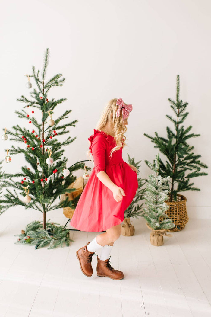 Adelisa Dress in Scarlet