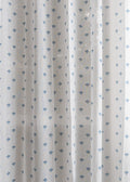 Aniseed printed sheer Fabric - Indigo