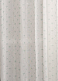 Aniseed printed sheer Fabric - Nile Blue
