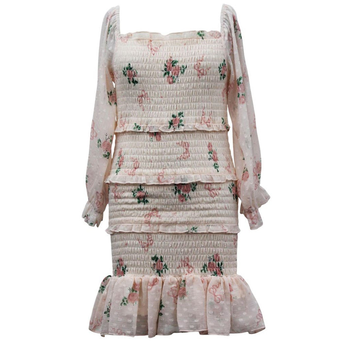 Ava & Yelly Tween Smocked Long Sleeve Dress