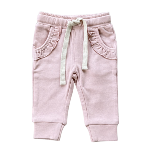 Babysprouts Clothing Company Girl's Joggers | Holiday Blush