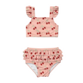 Babysprouts Clothing Company Girl's Two-Piece Ruffle Swimsuit | Cherries