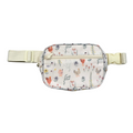 Babysprouts Clothing Company Mini Belt Bag | Floral Chickens