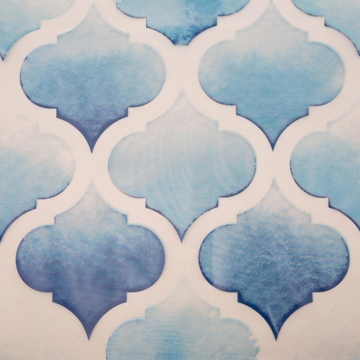 Bath Bliss 70" x 72" Scale Design PEVA Shower Curtain in Blue