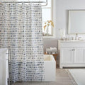 Bath Bliss 70" x 72" Speck Pattern Design PEVA Shower Curtain in Blue