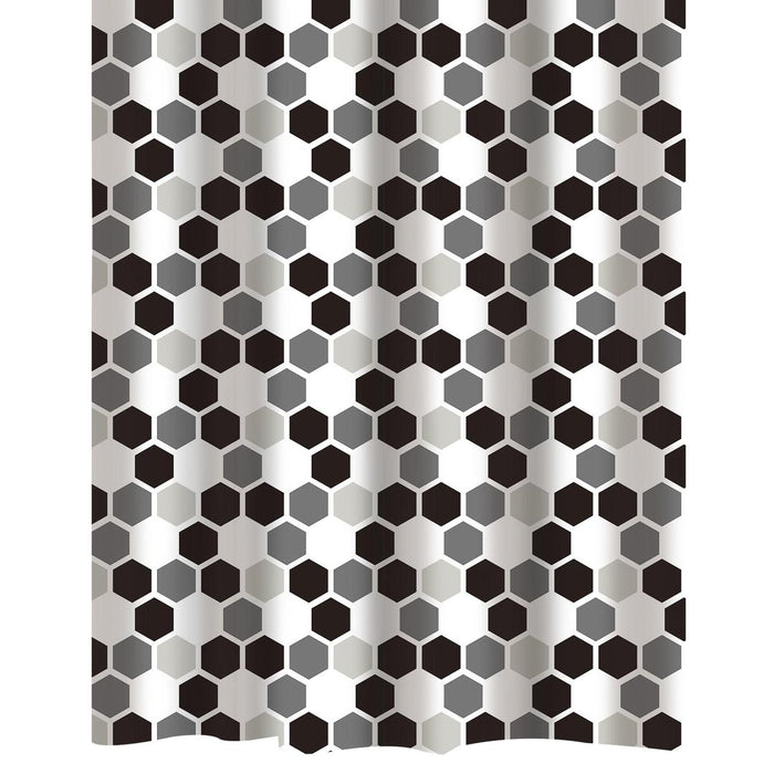 Bath Bliss Shower Curtain Honey Comb Design
