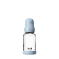BIBS Baby Glass Bottle Complete Set 110ml (4 oz) | Natural Rubber Latex Nipple