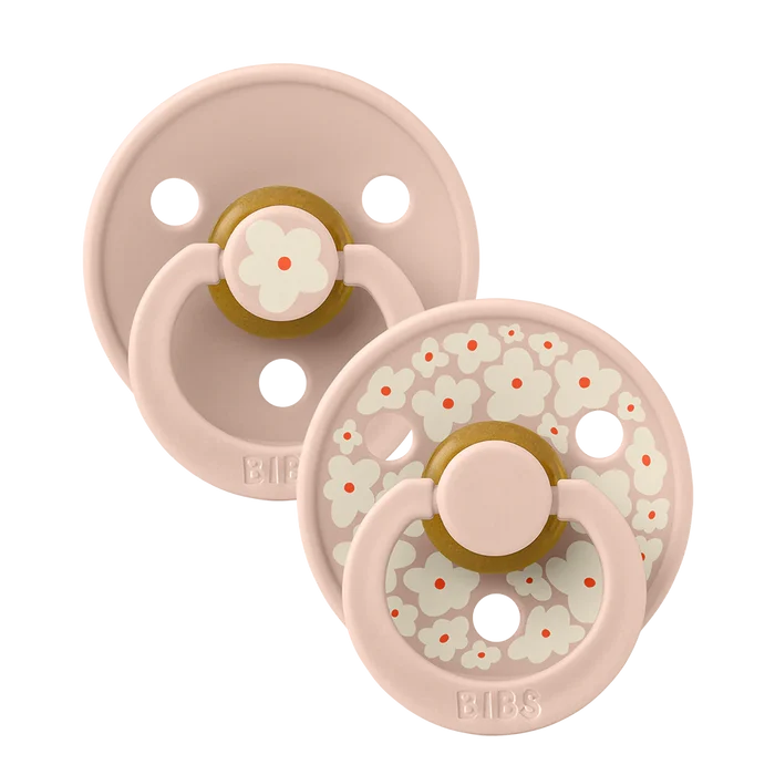 BIBS Studio Collection Natural Rubber Latex Pacifier 2-Pack | Size 1 (0-6 Months)