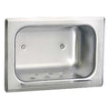 Bobrick B4380 Soap Dish Stainless Steel Recessed - Matte Polished - Prestige Distribution