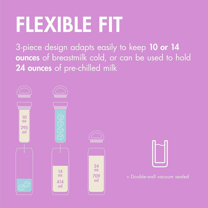 Boon Frosh Portable Breast Milk Chiller 24 oz - Purple