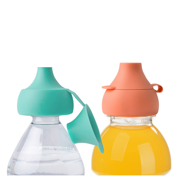 Boon Snug Snip Universal Water and Juice Bottle Topper - 2pk