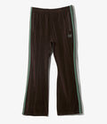 Boot-Cut Track Pant - Brown - C/PE Velour
