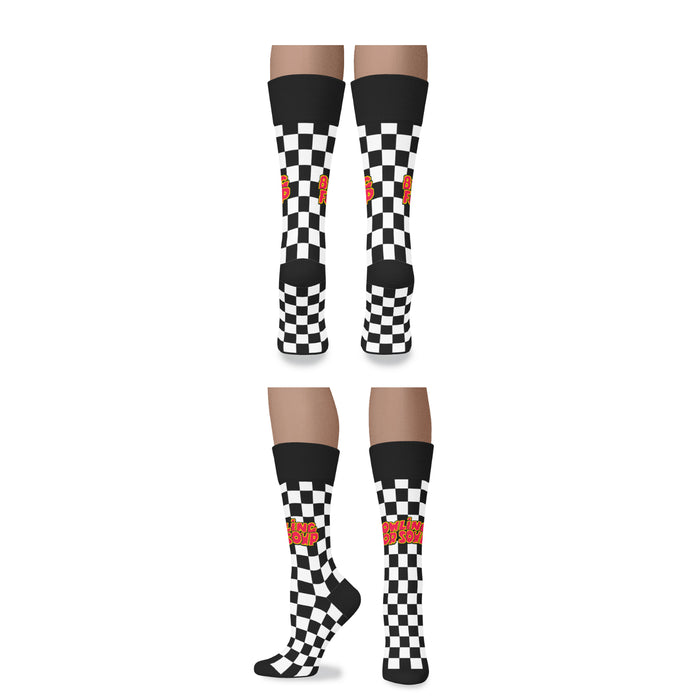 Bowling For Soup - Checkered Logo Socks