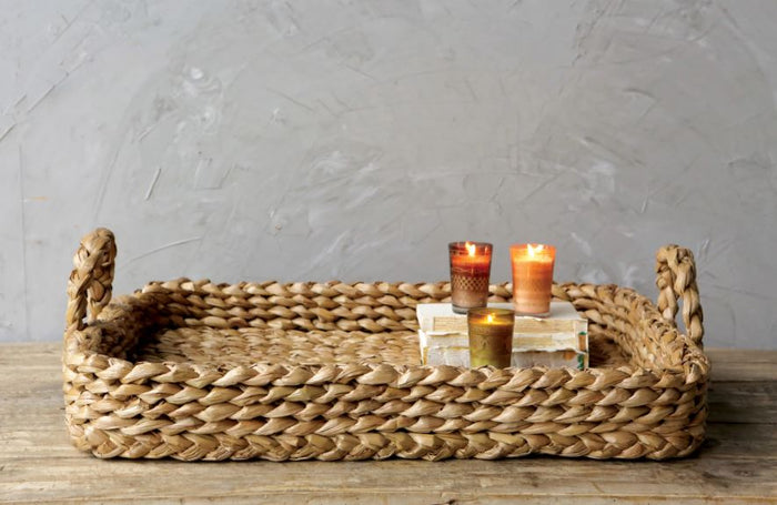 Braided Tray With Handles