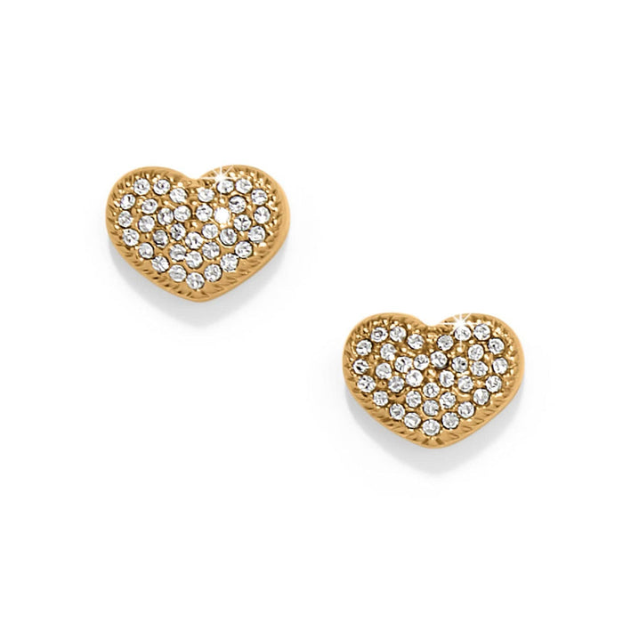 Brighton Illumina Celeste Heart Post Earrings -Gold