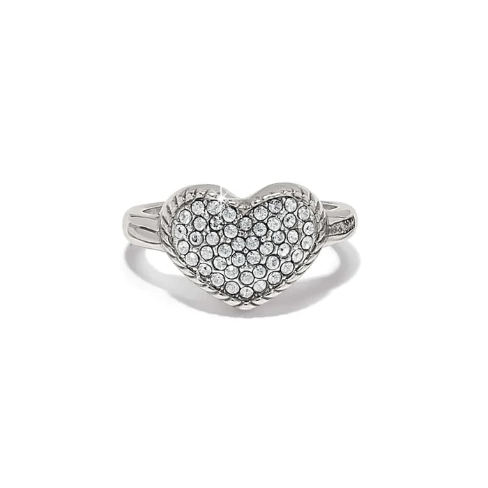 Brighton Illumina Celeste Heart Ring -Silver