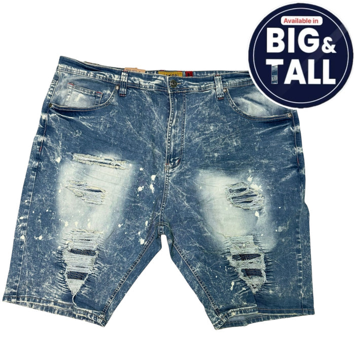 B&T MAKOBI JEAN SHORT-M771-DIRT WASH