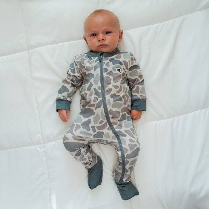 Burlebo Baby Zip Up | Classic Deer Camo