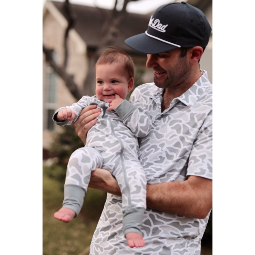 Burlebo Baby Zip Up | White Camo