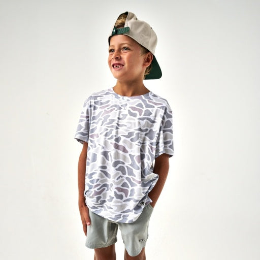 Burlebo Youth | Go To Tee White Camo
