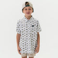 Burlebo Youth Performance Button Up | Flying Mallard Ducks