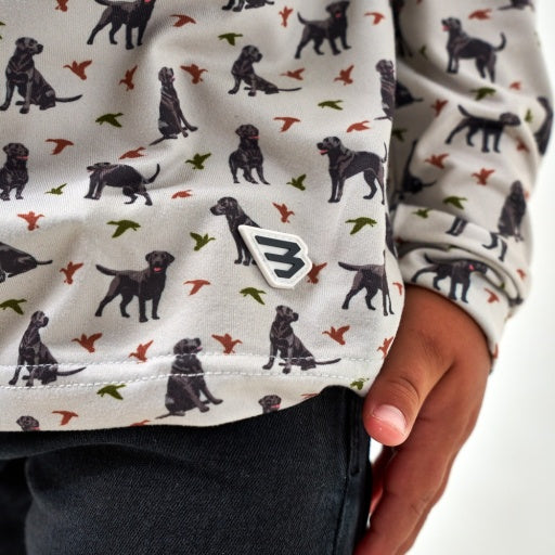 Burlebo Youth Performance Hoodie | Ducks And Dogs
