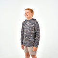 Burlebo Youth Performance Hoodie | Tiger Stripe Camo - Wetland