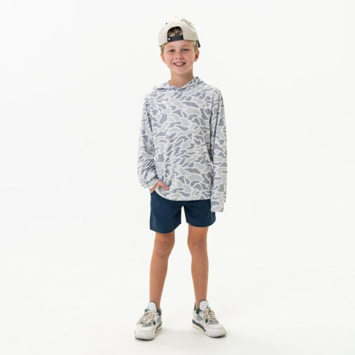 Burlebo Youth | Performance Hoodie | White Camo