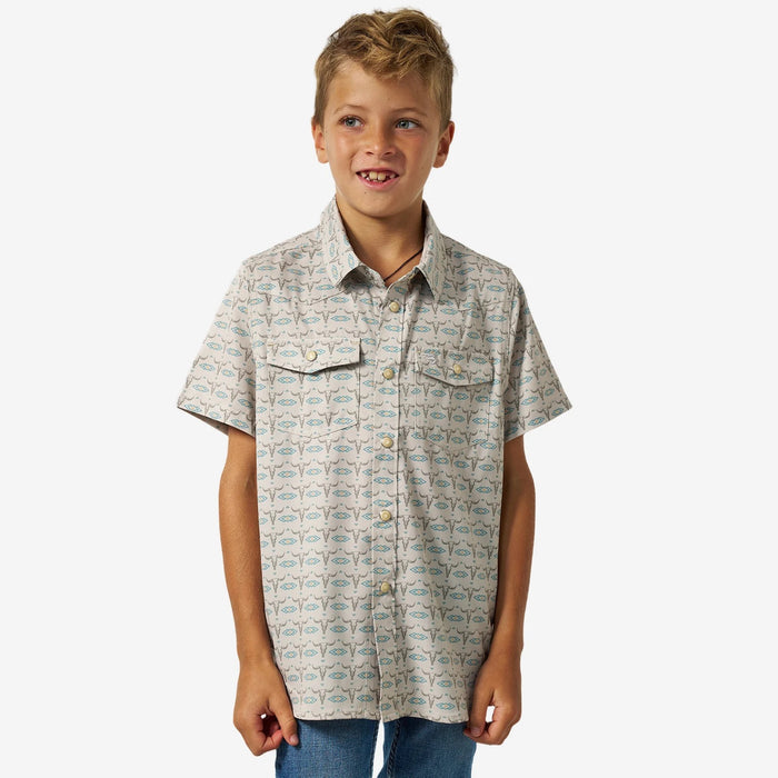Burlebo Youth Performance Western Shirt | Skull Rancher