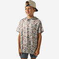 Burlebo Youth S/S Performance Hoodie | Classic Deer Camo