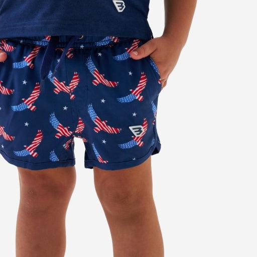 Burlebo Youth Swim Trunk | Jumbo USA Eagle