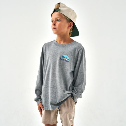 Burlebo Youth Tee | Field Companion Dark Heather Grey