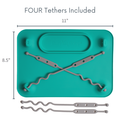 Busy Baby Silicone Placemat - 4 tether version