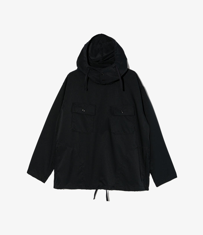 Cagoule Shirt - Black Polyester Mesh