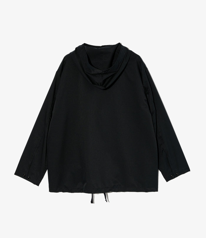 Cagoule Shirt - Black Polyester Mesh
