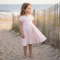 Cap Sleeve Swirly Girl Dress | Precious Bows