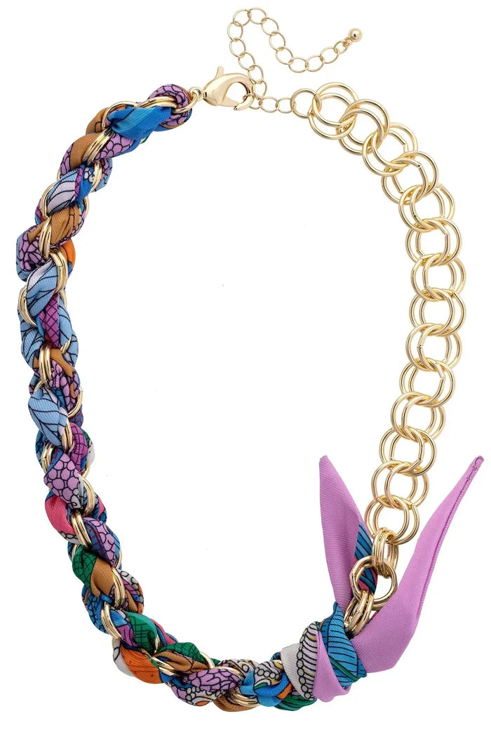 Chain Scarf Necklace -Noelle