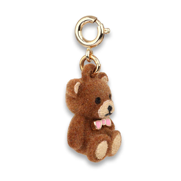 CHARM IT! Gold Fuzzy Bear