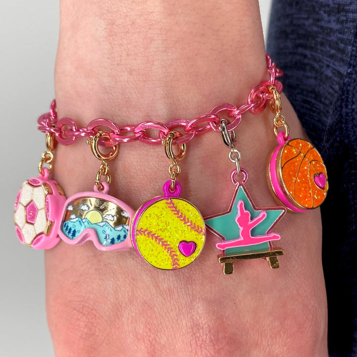 CHARM IT! Gold Glitter Soccer Ball Charm