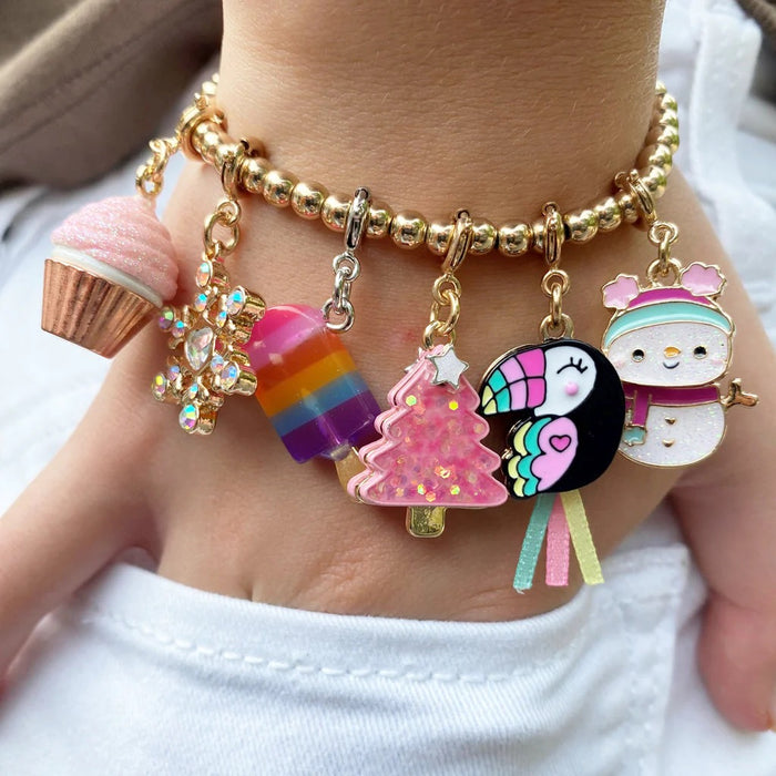 CHARM IT! Gold Stretch Bead St